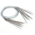 thumbnail image 3 of Smooth Stainless Steel Circular Knitting Needles Set, Durable Yarn Sliding Tips with Comfortable Grip for Basic Projects, Convenient Size Selection, 3 of 7