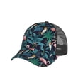 thumbnail image 7 of Picia Flamingos And Birds Pattern Trucker Hat,Baseball Cap,Sun Protection Cap,Stylish Headwear,Leisure Cap,Outdoor Sports Cap, 7 of 7