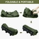 thumbnail image 5 of Bolsa de viaje Finnhomy, 120 L, plegable con 3 ruedas, 82 x 36 x 40 cm, color verde, 5 of 7