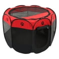 thumbnail image 3 of Parque para mascotas de malla transpirable con cremallera superior extraíble, portátil y plegable, para perros y gatos, cachorros, yorkshire terrier, gatos y conejos., 3 of 14