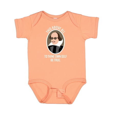

Inktastic To Thine Own Self Be True Shakespeare Gift Baby Boy or Baby Girl Bodysuit