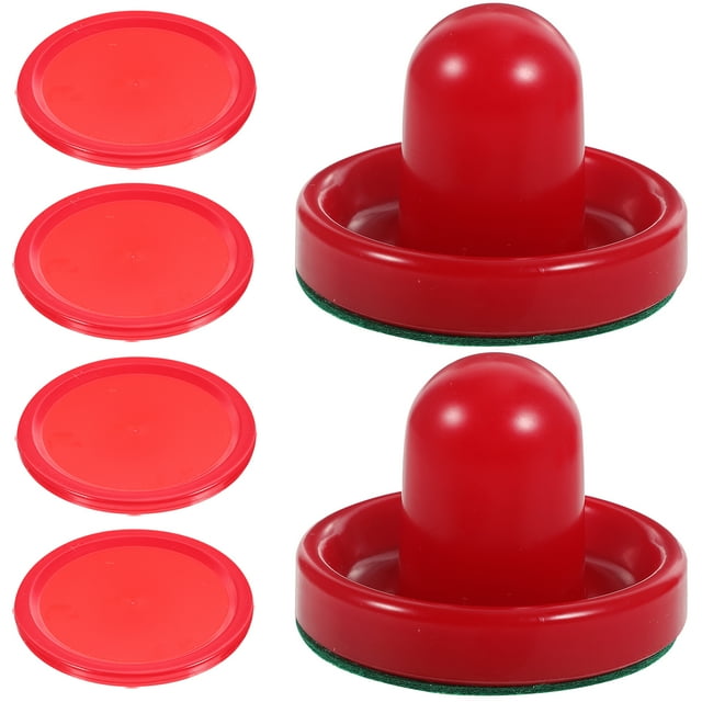 8PCS 76MM Air Hockey Pushers Replacement for Game Tables Goalies Header Kit Air Hockey Equipment Accessories (Red)
