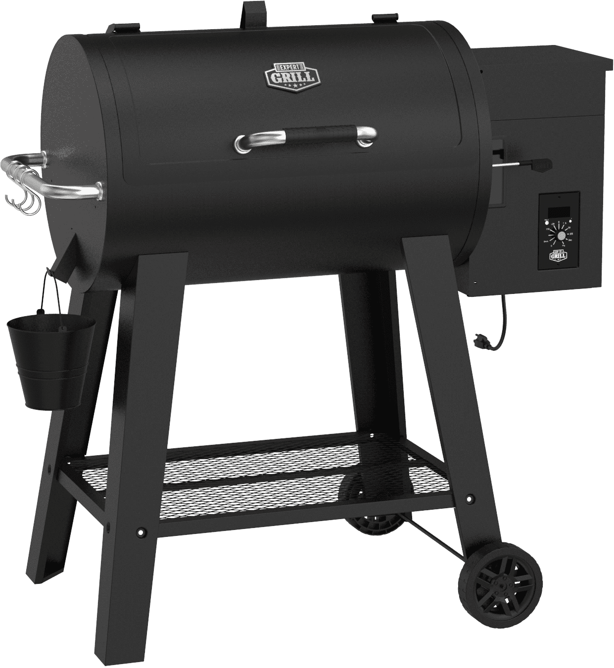 Expert Grill 28" Pellet Grill in Black with 22lb Capacity Hopper