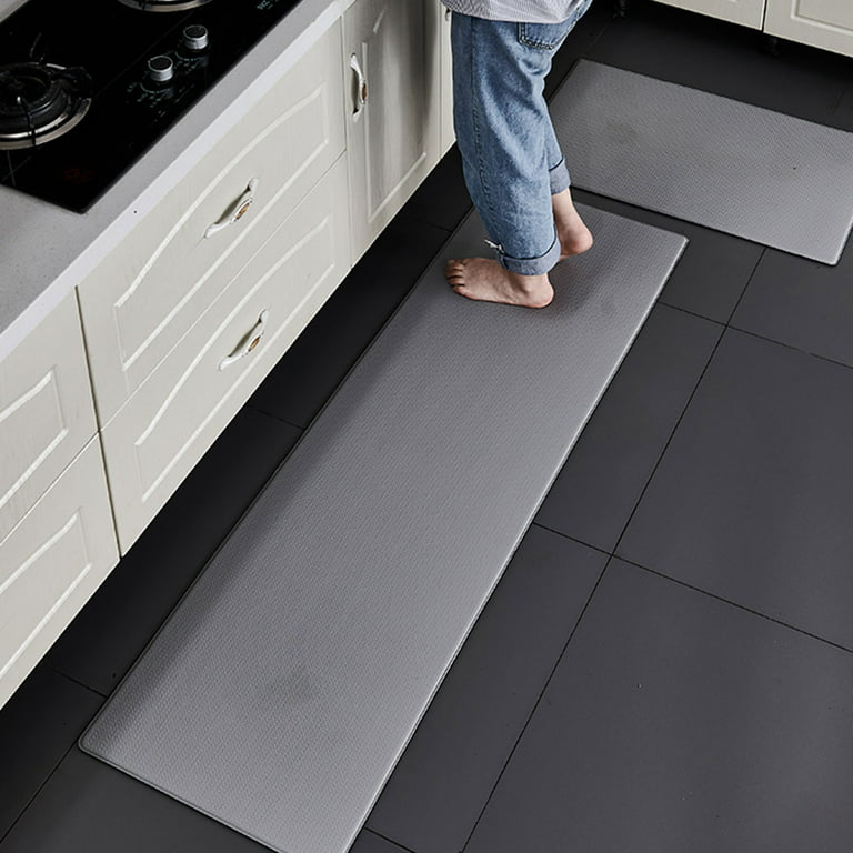 HappyTrends Kitchen Mat [2PCS] Cushioned Comfort Anti-Fatigue Floor Mat,  Waterproof Non-Slip Kitchen Rugs, Thick Perfect Ergonomic Foam Standing mat
