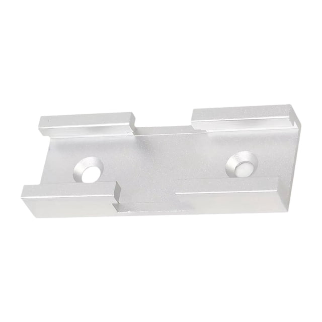 Riel en forma de T para carpintería, de aleación de aluminio, para accesorios de bricolaje y carpintería. plateado
