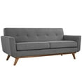 thumbnail image 5 of Modway Engage Modern Fabric 2-Piece Sofa Set in Expectation Gray, 5 of 6
