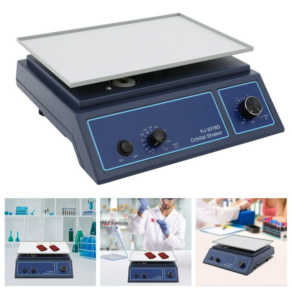 110V Blue Orbital Shaker Adjustable Lab Oscillator Horizontal Rotator Shaker 0-210RPM/Min 33*32*12cm