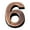#6, variant on Ludlz Modern House Numbers - 0-9 Modern House Door Plaque Address Arabic Number Digit Plate Sign Decoration - Contemporary Home Address - Sign Plaque - Door Number