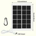 thumbnail image 2 of Panel Solar Plegable USB, Portátil, Flexible, Pequeño, Impermeable, Plegable, para Cargador de Batería de Teléfono Móvil, 2 of 5