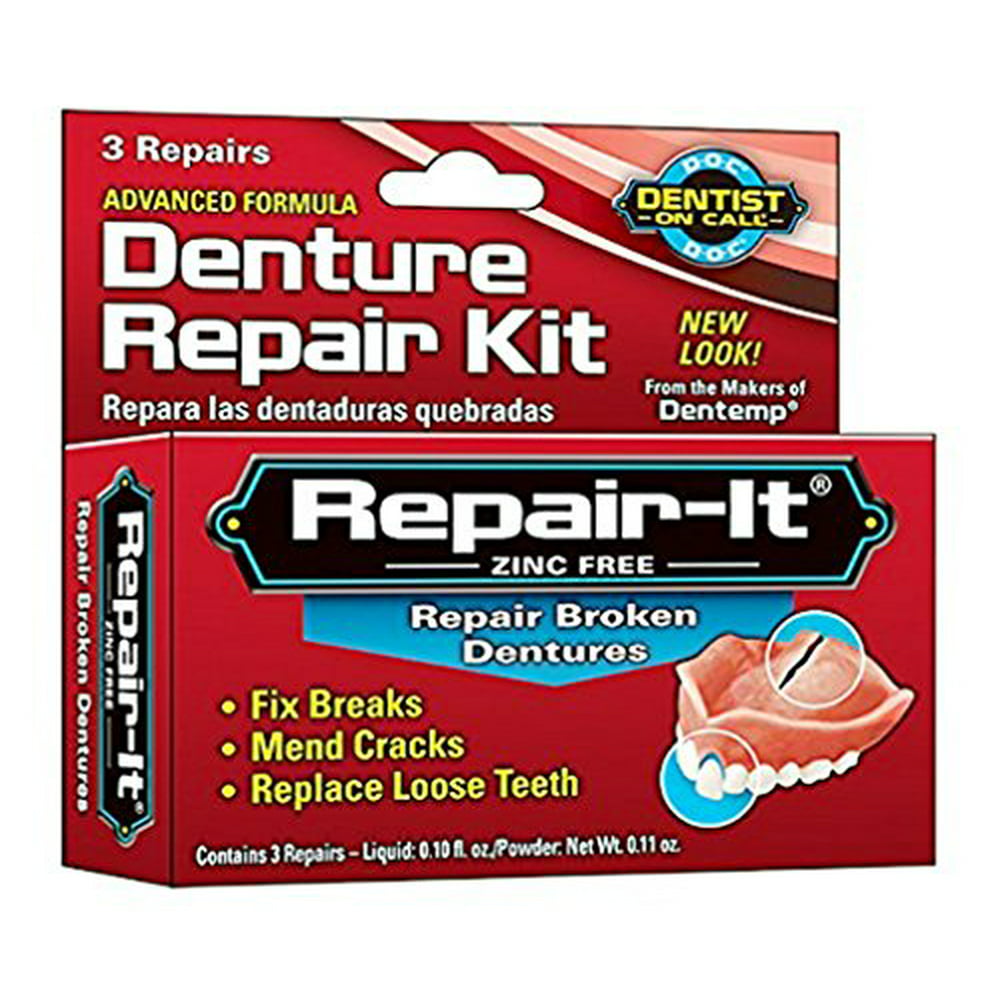 D O C Repair It Advanced Formula Denture Repair Kit 3 Ea
