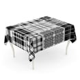 thumbnail image 1 of LADDKE Gray Tartan of Classical Checkered Black and White Patterns Retro Collection Plaid Prin Tablecloth Table Desk Cover Home Party Decor 60x120 inch, 1 of 1