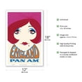 thumbnail image 2 of England - Pan American World Airways - Vintage Airline Travel Poster 1960’s - Master Art Print (Unframed) 12in x 18in, 2 of 4