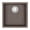 Espresso, variant on Transolid ZTSB1818-12 Zero 18in x 18in silQ Granite Integral/Dual Mount Single Bowl Kitchen Sink with 0 Holes in Espresso
