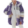 thumbnail image 2 of Birdeem Mode Femme Blouse à Manches Longues Ouverte devant Ample Patchwork avec Poches, 2 of 12