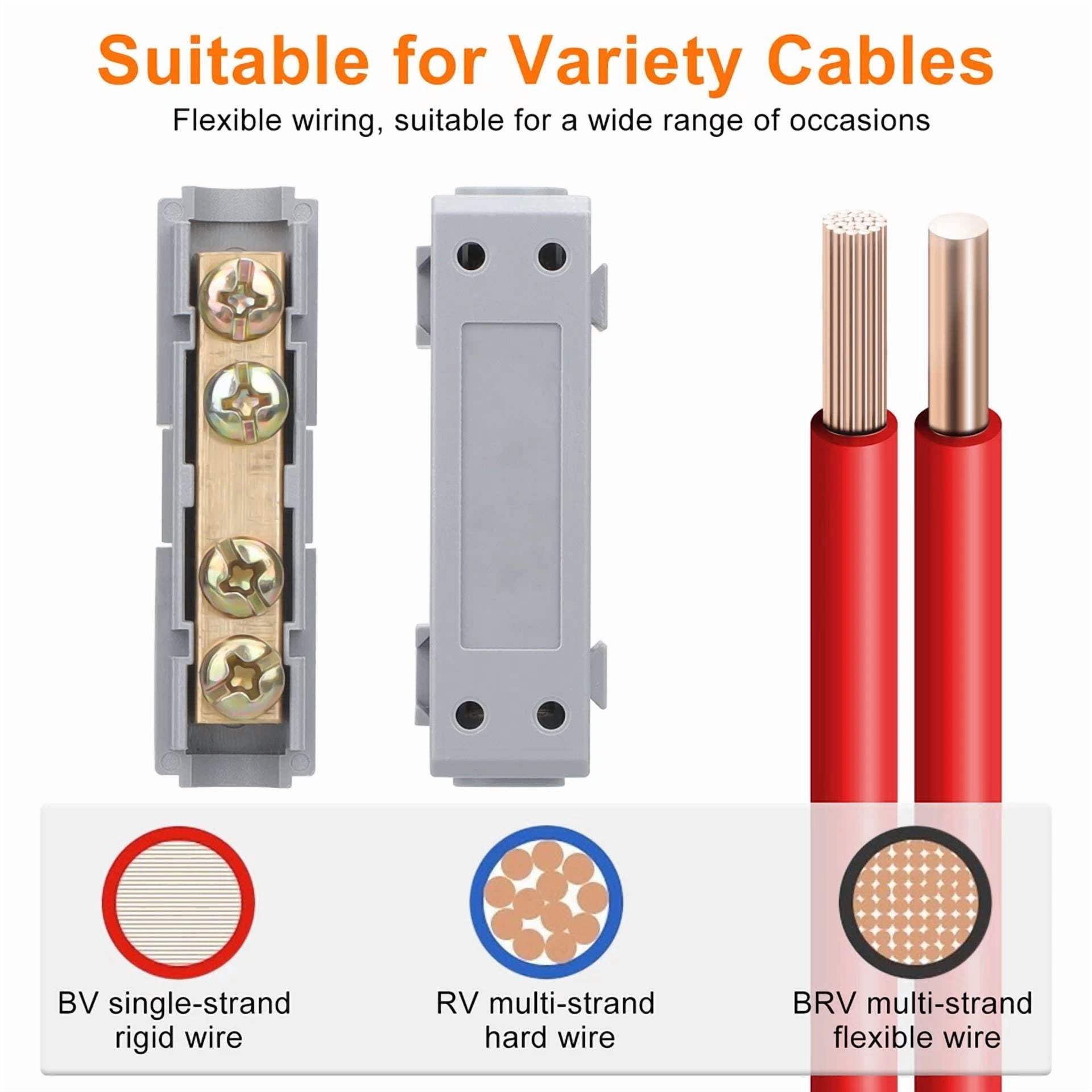 CIRCLE- 10Pcs 6 Awg Gauge Wire Connector Nuts Kit, 80A Quick Wiring Connection Terminal