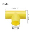 thumbnail image 2 of Uxcell Conduit Coupler T-Shaped Fittings Coupling Connector Pipe White 16 mm 3 Ways Electrical Conduit Pack of 20, 2 of 6