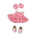 thumbnail image 2 of Traje de vestir para muñeca,Muñecas de 17 cm,pantalones con tirantes,ropa de moda,juguetes,Muñecas para niñas Trajes de vestir Ropa para muñecas,Muñecas bebé Accesorios conjunto completo, 2 of 8