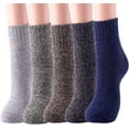thumbnail image 2 of Socks for Women Wool Socks Winter Warm Thermal Cute Colourful Pack Gifts for Women, 2 of 6