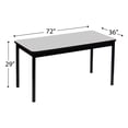 thumbnail image 2 of Correll 36"W x 72"D High Pressure Library Table in Gray Granite, 2 of 5