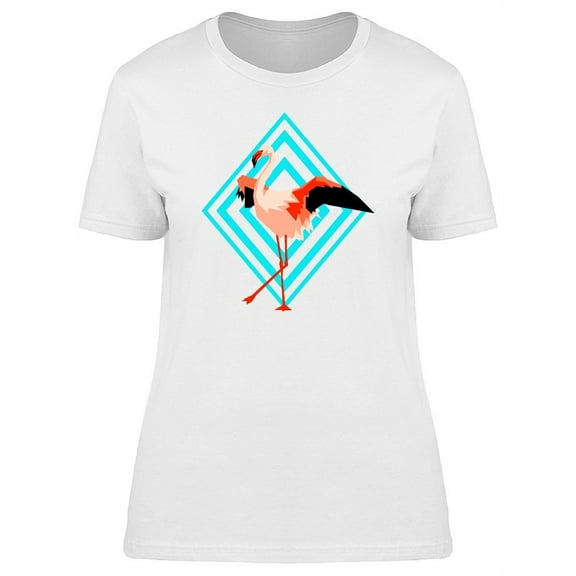 Retro Tropical Flamingo T-Shirt Women -Image by Shutterstock, Female x-Large