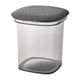 thumbnail image 2 of Otomano de Almacenamiento, Cajas de Almacenamiento Transparentes Reposapiés Taburete Caja de Juguetes, Asiento Acolchado para Dormitorio Sala de Estar Gris, 2 of 9