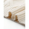 thumbnail image 5 of DARING DIVA Crewneck Fall Chunky Cable Knit Pullover Sweater XS Beige, 5 of 6