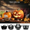 thumbnail image 2 of 12Pcs/Set Cupcake Wrappers Safe Easy to Assemble Paper Fashion Halloween Cupcake Wrappers for Home, 2 of 12