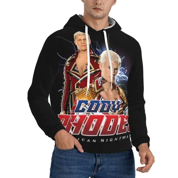 Cody Rhodes 2 Hoodies 3D Print Lightweight Pullover Hoodie Casual Hooded Sweatshirts with Pocket For Men Women