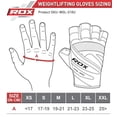 thumbnail image 5 of RDX Weight Lifting Gloves Gym Wrist Support Cow Hide Leather Fitness Exercise Bodybuilding Training, 5 of 5
