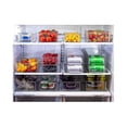 thumbnail image 2 of 16 contenedores organizadores para refrigerador - Cestas de plástico para organización y almacenamiento de despensa - Organizador de alimentos para refrigerador Hy, 2 of 5