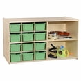 thumbnail image 2 of Contender C16609LGF Double Storage with 12 Lime Green Trays, Assembled, 2 of 3