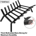 thumbnail image 3 of Amagabeli Fireplace Grates 21 Inch Wide Heavy Duty Solid Steel Fireplace Log Grate for Indoor Wood Holder Wrought Iron Fire Grate Wood Rack for Outdoor Kindling Wood Stove Hearth Burning Rack Black, 3 of 8