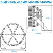 Dephen 500W Led Stadium Lights - 70000 Lumens (1500-2000W Metal Halide Eq.) Stadium Lights Outdoor 100-277V Stadium Flood Lights Outdoor 5000K IP66 Waterproof UL-Listed LED Arena Lights