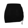 thumbnail image 5 of Riforla Women's Crocheted Smock Skirt Holiday Style Skirt Hollowed Out Pull String Sexy See Through Beach Skirt Skirts for Women Black XL, 5 of 8