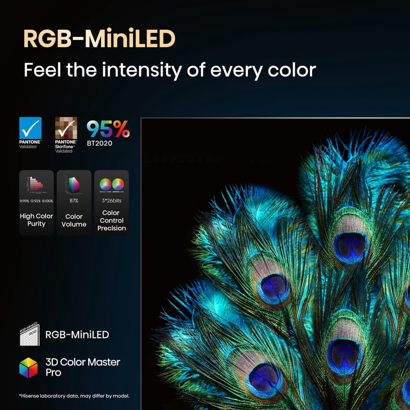 Hisense 100" Class UX Series Mini-LED 4K UHD Google Smart TV 100UX gallery view