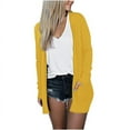 thumbnail image 5 of SDNall Lightweight Cardigans for Women Color Long Sleeve Casual Tops Blouse with Pocket Cardigan Womens Cardigan (Yellow, Sizes S-XXL), 5 of 9