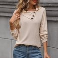 thumbnail image 2 of Vedolay Womens Zipper Hoodie Coat Long Sleeve Crewneck Women Striped Pullover Tops Beige,L, 2 of 5