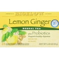 thumbnail image 2 of Bigelow Tea Herbal Tea Plus Probiotics Lemon Ginger - 18 Tea Bags, 2 of 2