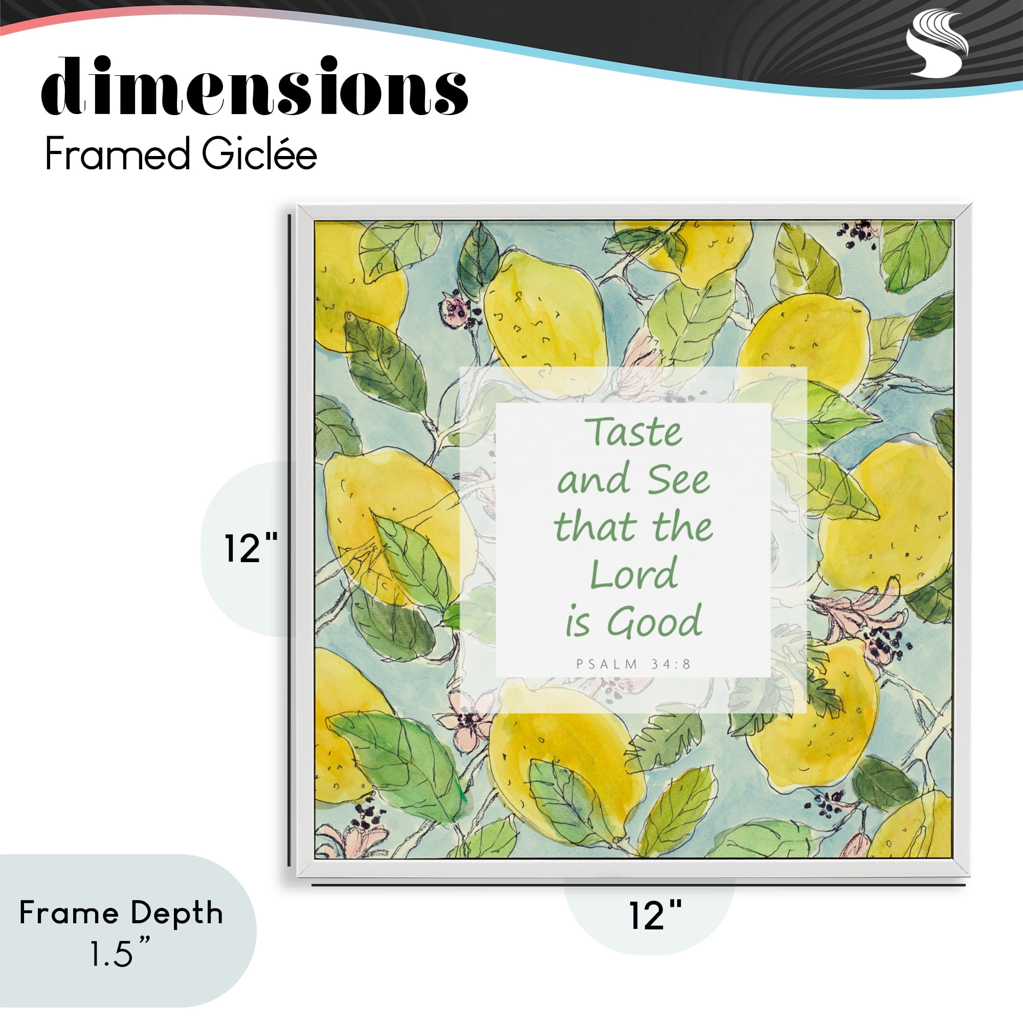Stupell Industries Taste & See Lord Is Good White Framed Giclee Art, design by Lanie Loreth