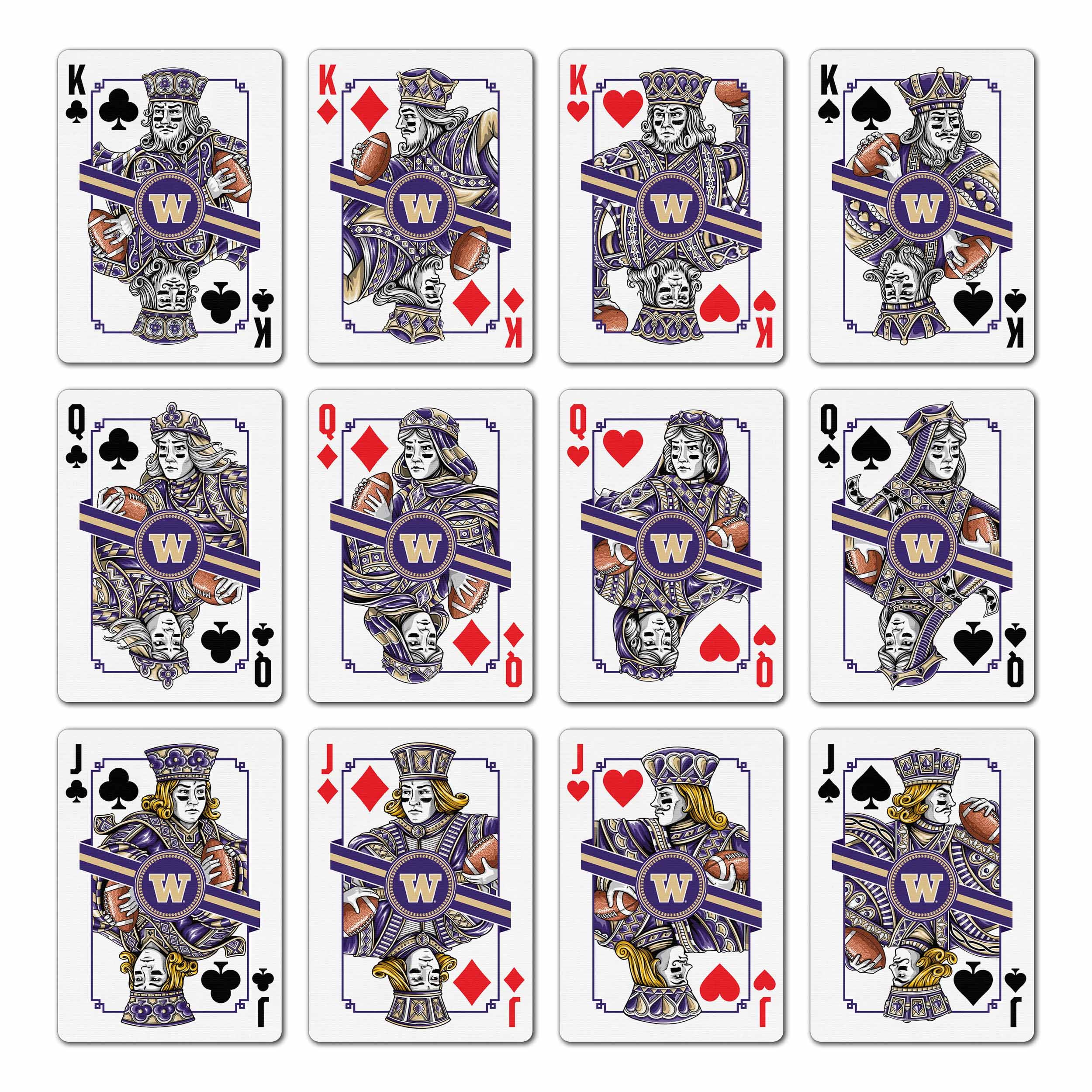 YouTheFan NCAA Washington Huskies Classic Series Playing Cards