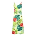 thumbnail image 2 of TaTaai Women Elegant Print V-Neck Sleeveless Cami Long Dress Casual Comfortable Lightweight for Summer Daily Beach Vacation Outfit Gift, 2 of 5