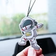 thumbnail image 2 of Visland 2Pcs Car Pendant Cute Astronaut Creative Car Rearview Mirror Hanging Perfume Pieces for Vehicle, 2 of 4