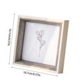 thumbnail image 4 of 6.5*6.5inch Square Picture Frame, Wall and Desktop Display Photo Frame, Display Case Box for Memorabilia, Wedding Memories, Crafts and Photos, 4 of 7