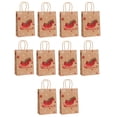thumbnail image 3 of 10 Pieces Christmas Kraft Paper Gift Bags Sacks for Party Favor Birthday sled, 3 of 7