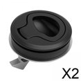 thumbnail image 1 of Pestillo de tiro empotrado,Pestillo de tirador empotrado de metal duradero,Herrajes para puertas y gabinetes con cerradura para muebles,Pestillo de cubierta para barco con tirador redondo y, 1 of 8