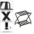 thumbnail image 3 of HOOBRO Black Folding Luggage Rack with Storage Shelf Suitable for Guest Room Bedroom Hotel BK04XL01, 3 of 8
