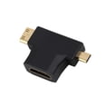 thumbnail image 2 of Mini Adaptador Del Varón De Triple Conector Del Adaptador Baoblaze  3en1 HDMI hembra a macho, 2 of 8