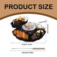 thumbnail image 3 of Barbecue Grill,2 In Smores Maker & Fondue Set Tabletop Indoor Smores Kit Roaster With Temp 4 Detachable Trays & 4 Roasting Forks And Heated Bowl Movie Night, 3 of 9