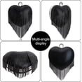thumbnail image 3 of Women Rhinestone Evening Bags Purses Heart Shape Clutch Tassel Purse Handbag for Wedding Party, 3 of 7