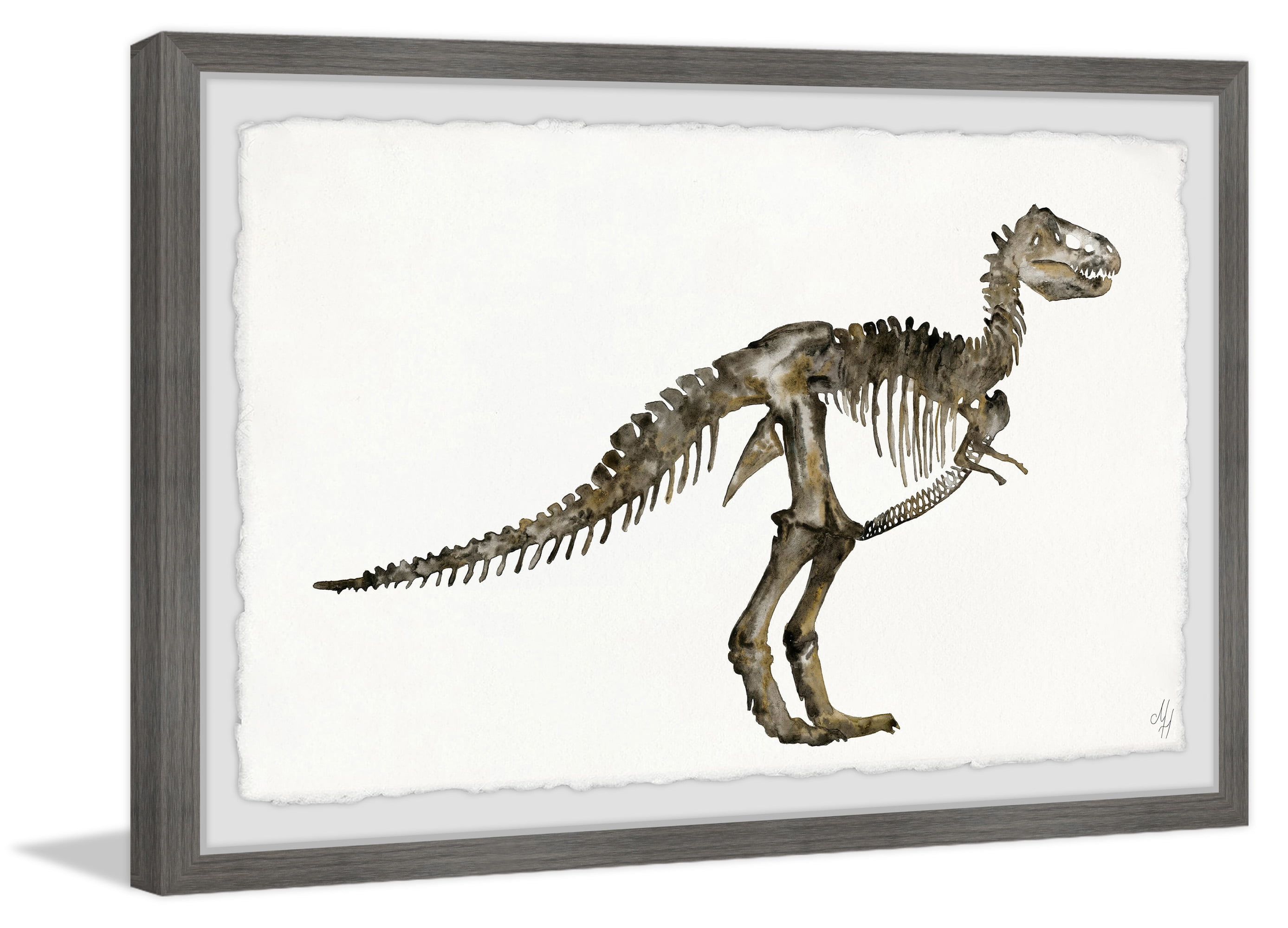 Marmont Hill Dinosaur Skeleton Framed Wall Art